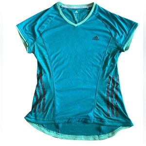 Adidas Supernova Running Short Sleeve Tee, Tshirt, Size US M, Low High, Green
